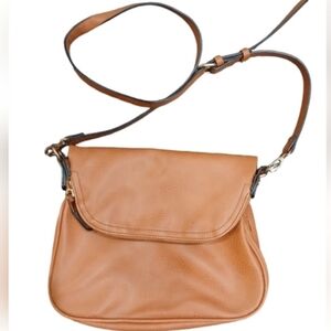 Moda Luxe Cognac Tan Crossbody Shoulder Purse